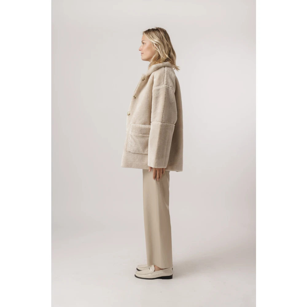 Suncoo Klassieke Beige Jas Beige Dames
