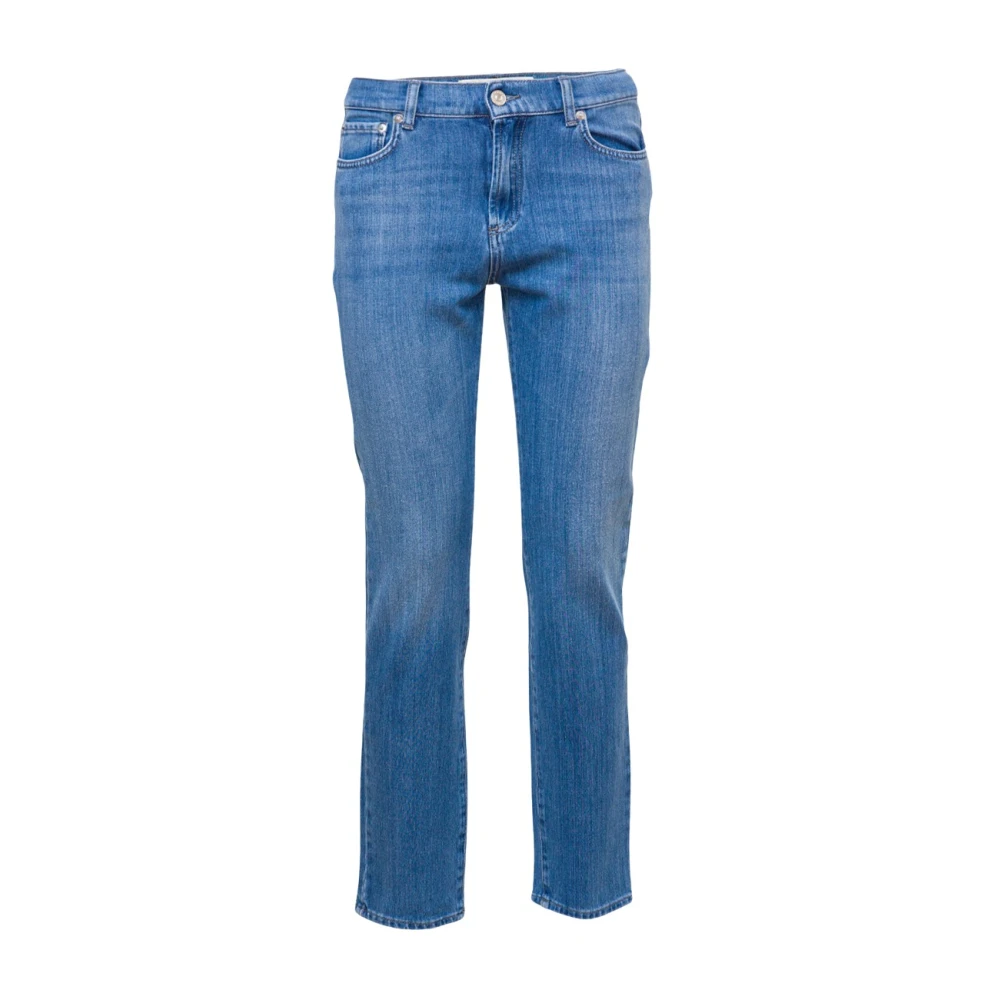 Roy Roger's Hoge taille donkere wassing slim fit jeans Blue Heren