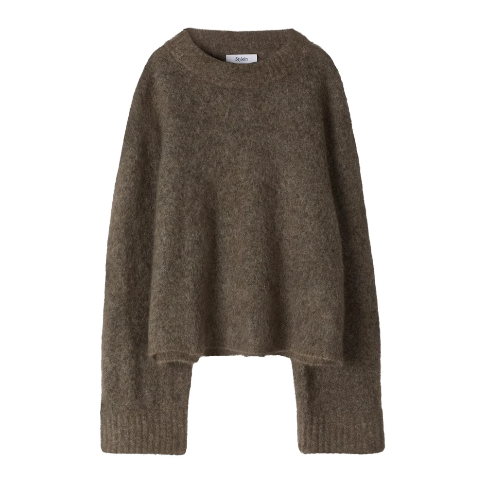 Stylein Korte Trui in Klassieke Stijl Brown Dames