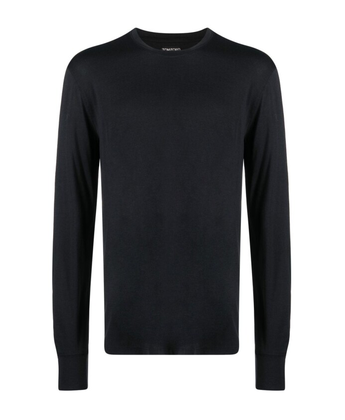 pull-noir-col-rond-manches-longues