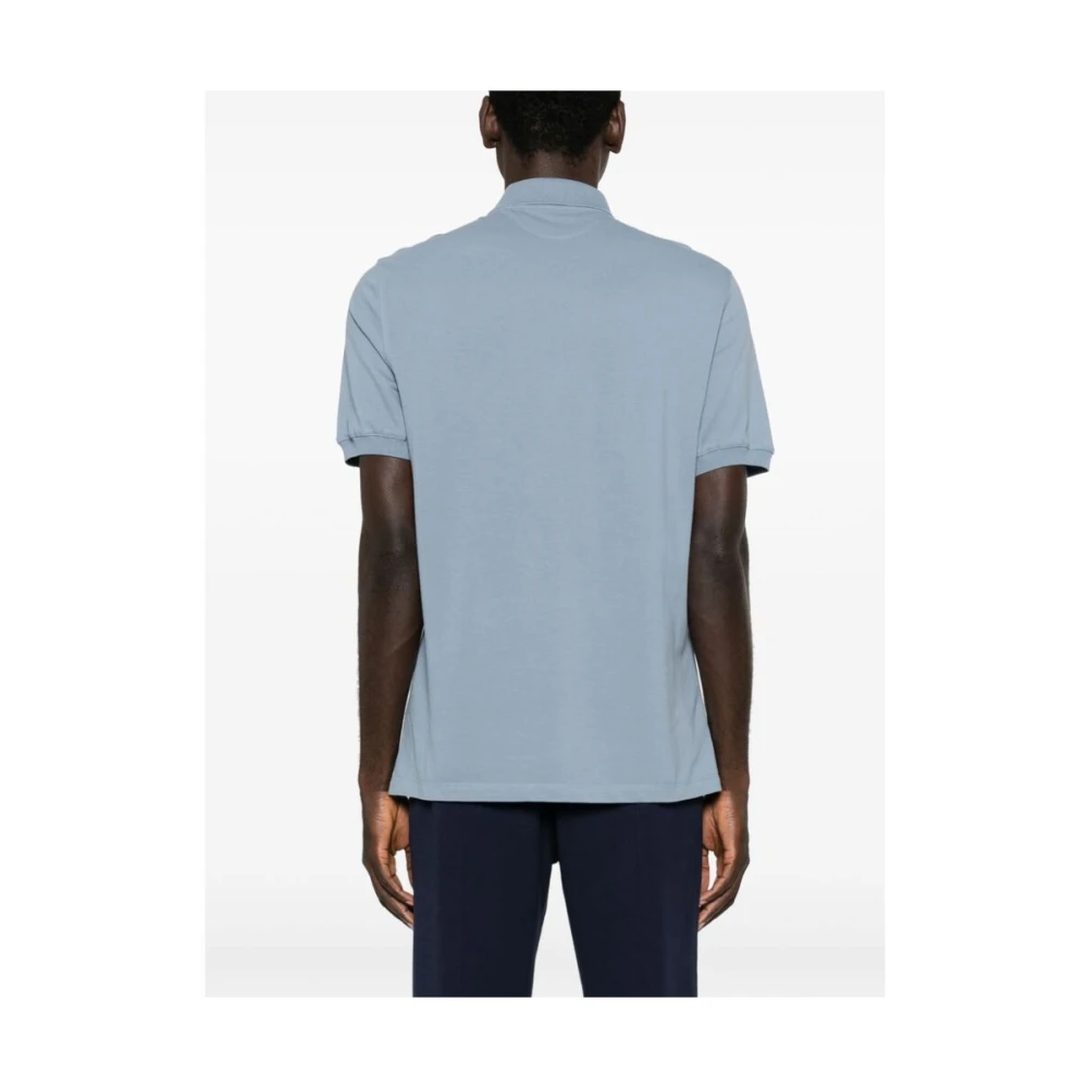 BRUNELLO CUCINELLI Pastelblauwe Polo Sweater Blue Heren
