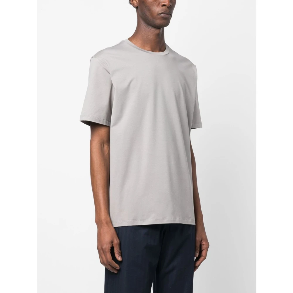 Herno Stijlvolle Grijze T-shirt & Polo Gray Heren