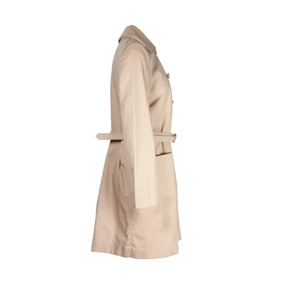 Miu Pre-owned Cotton outerwear Beige Dames