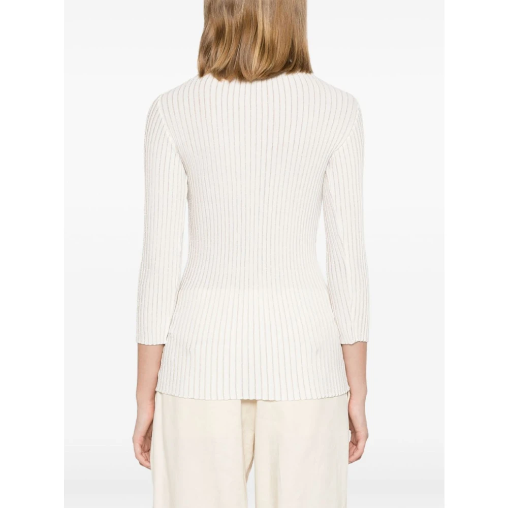 Elisabetta Franchi Gebreide Trui White Dames