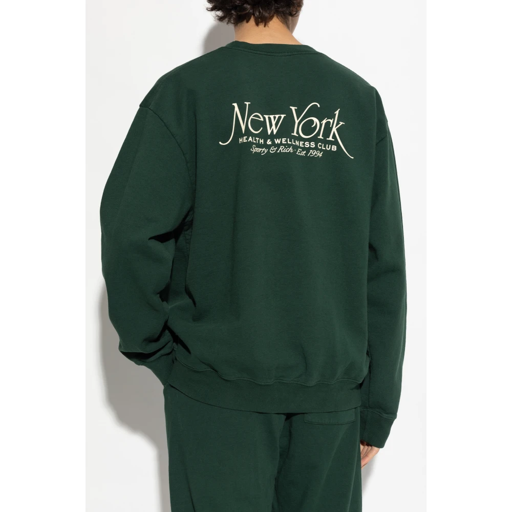 Sporty & Rich Sweatshirt uit de New York collectie Green Unisex