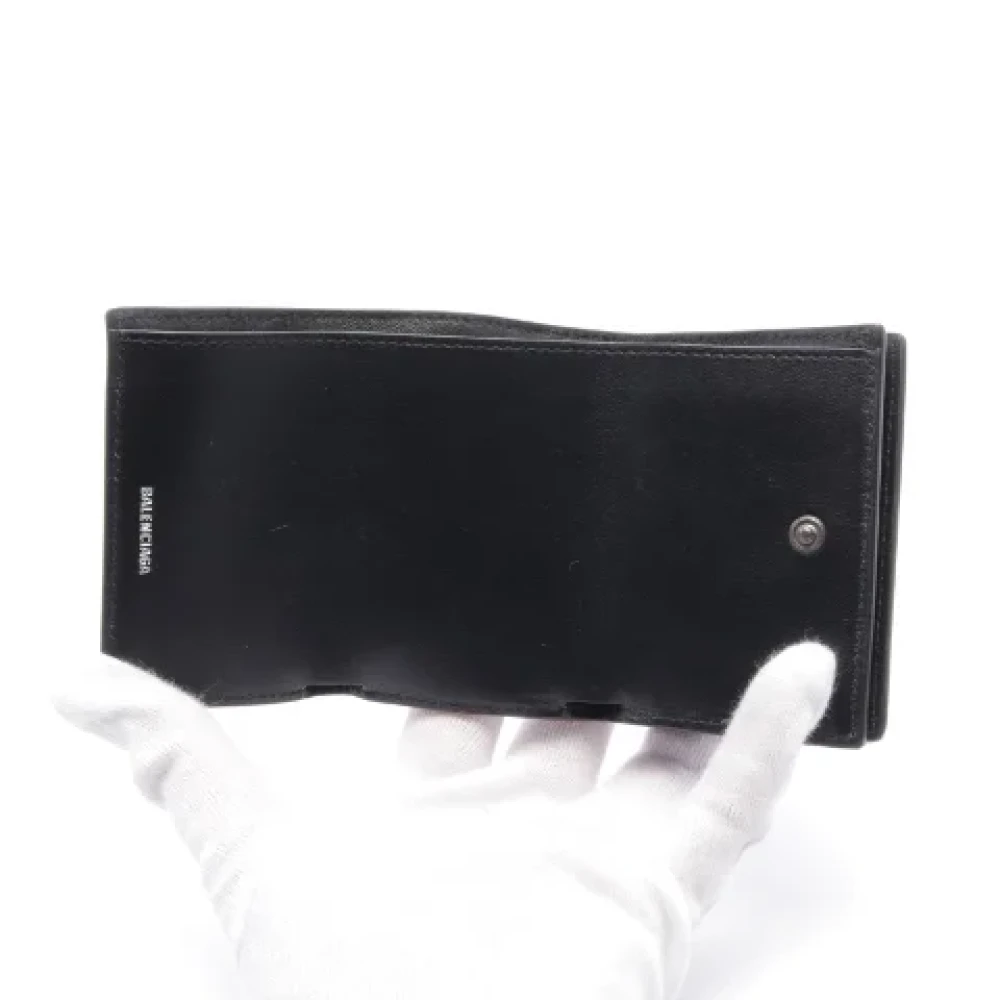 Balenciaga Vintage Pre-owned Leather wallets Black Dames