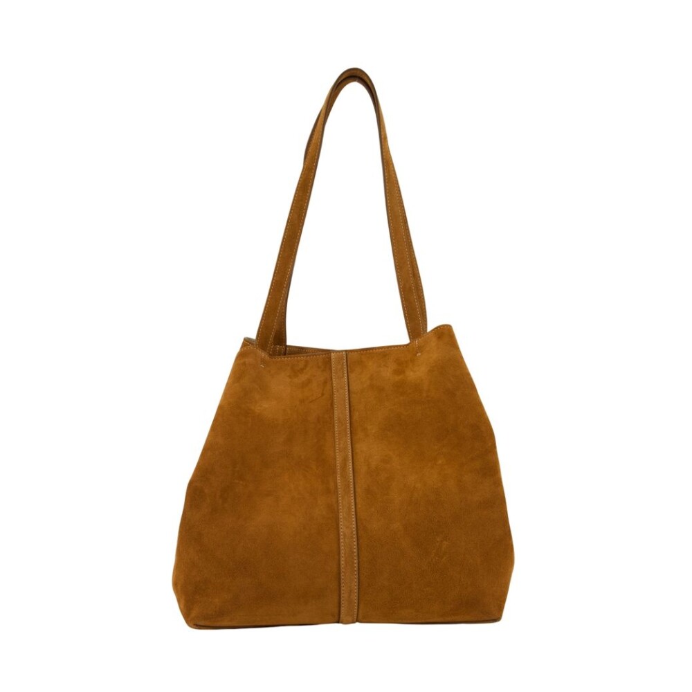 【関税込み】Gm Shopper Bag - Vanessa Bruno - Leather - Brown Large Calf Leather Daily Tote 100% Cowhide Leather Cognac