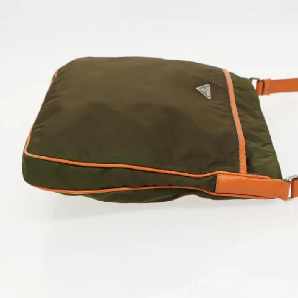 Prada Vintage Pre-owned Nylon prada-bags Brown Dames