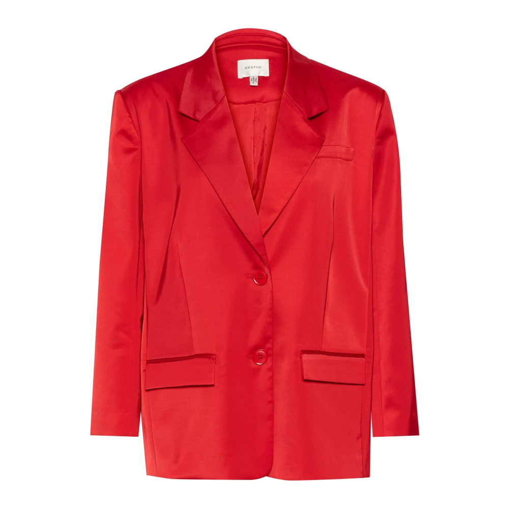 Gestuz Rode Oversized Blazer Jas Haute Red Dames