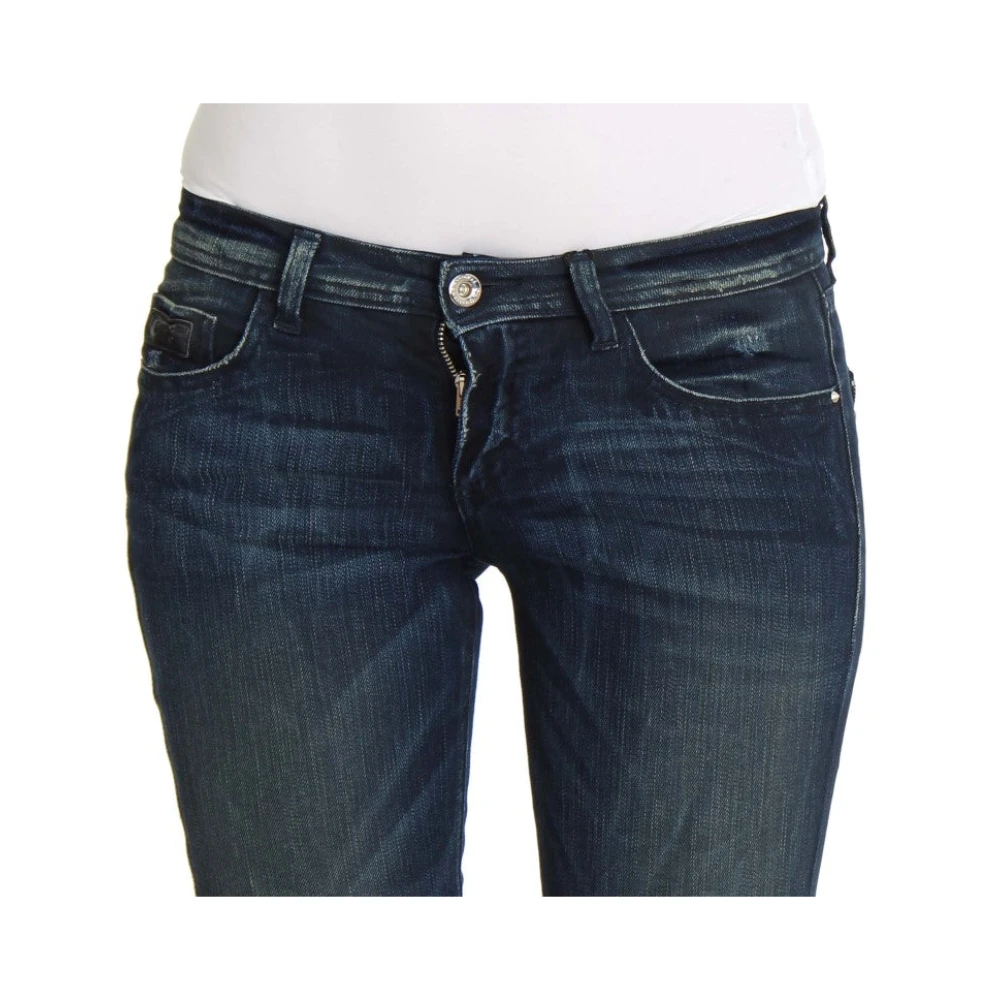 Costume National Slim Fit Skinny Blauwe Jeans Blue Dames