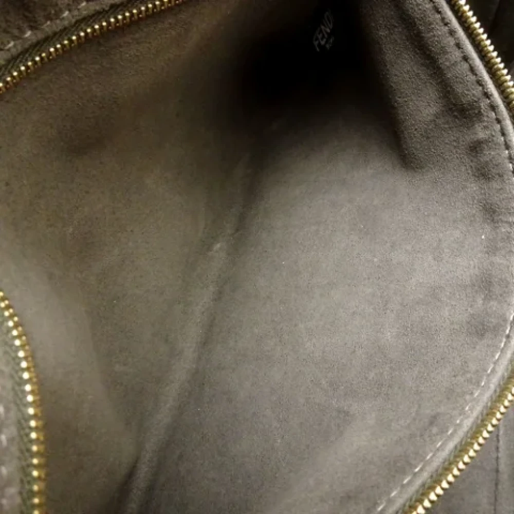 Fendi Vintage Pre-owned Leather totes Beige Dames