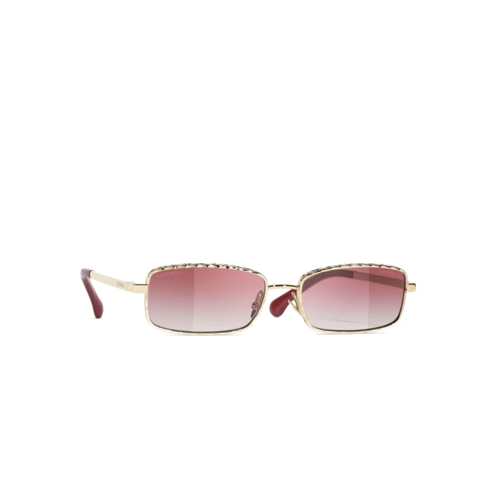 Chanel Women's Yellow Rectangle Sunglasses - Sunglasses - 58 Mm - Accessories