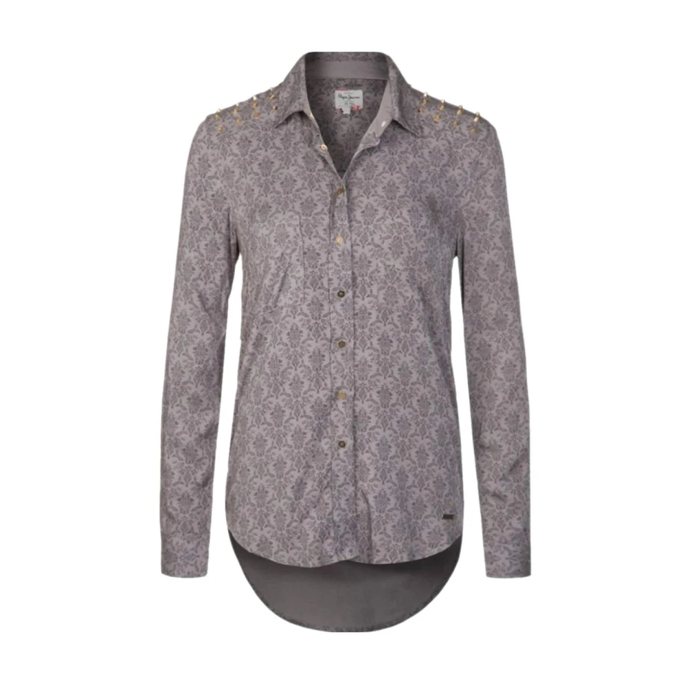 Pepe Jeans Women's Gray Shirts, Xs, Teatime Shirt