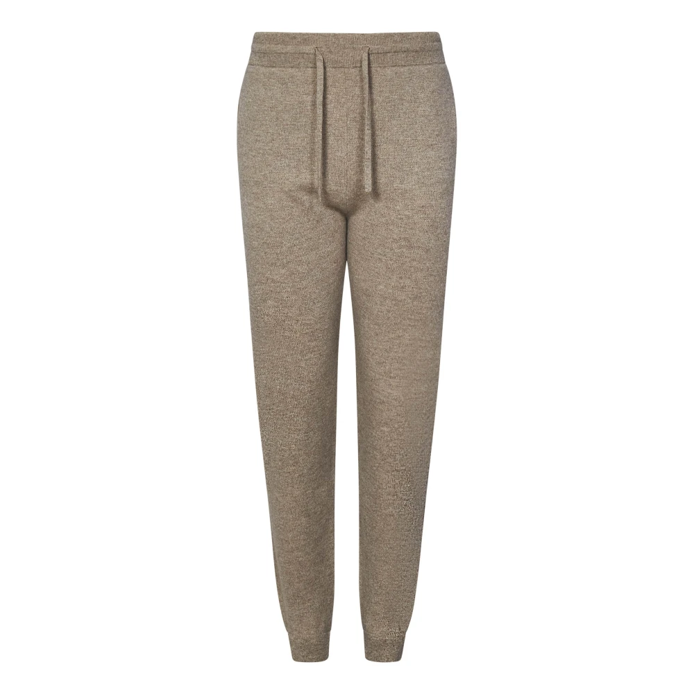 Kiton Beige Kasjmier Trekkoord Broek Aw24 Beige Heren