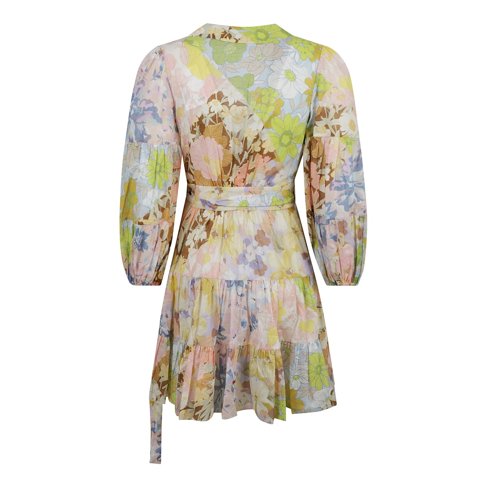 Zimmermann Pop Wrap Mini Jurk Multicolor Dames