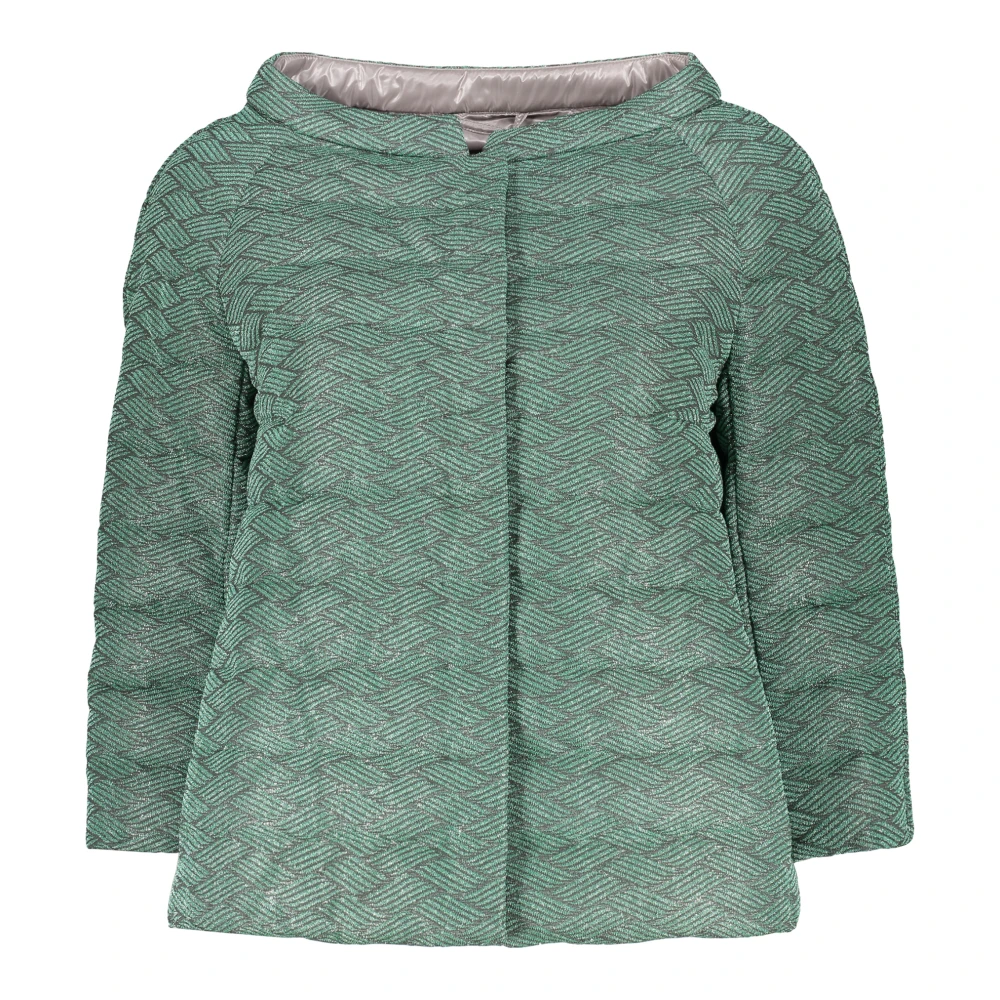 Herno Jacquard Motif Gewatteerd Jack Green Dames