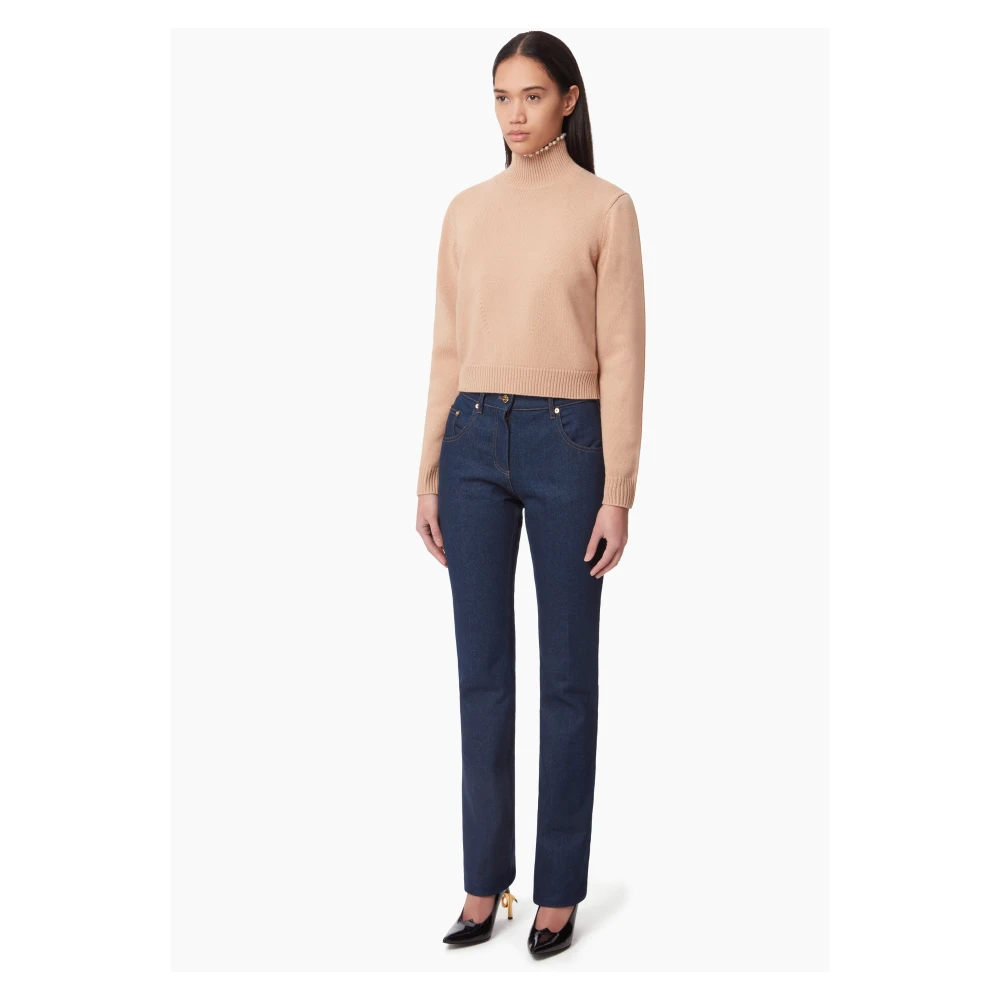Nina Ricci Gebreide coltrui in beige Dames