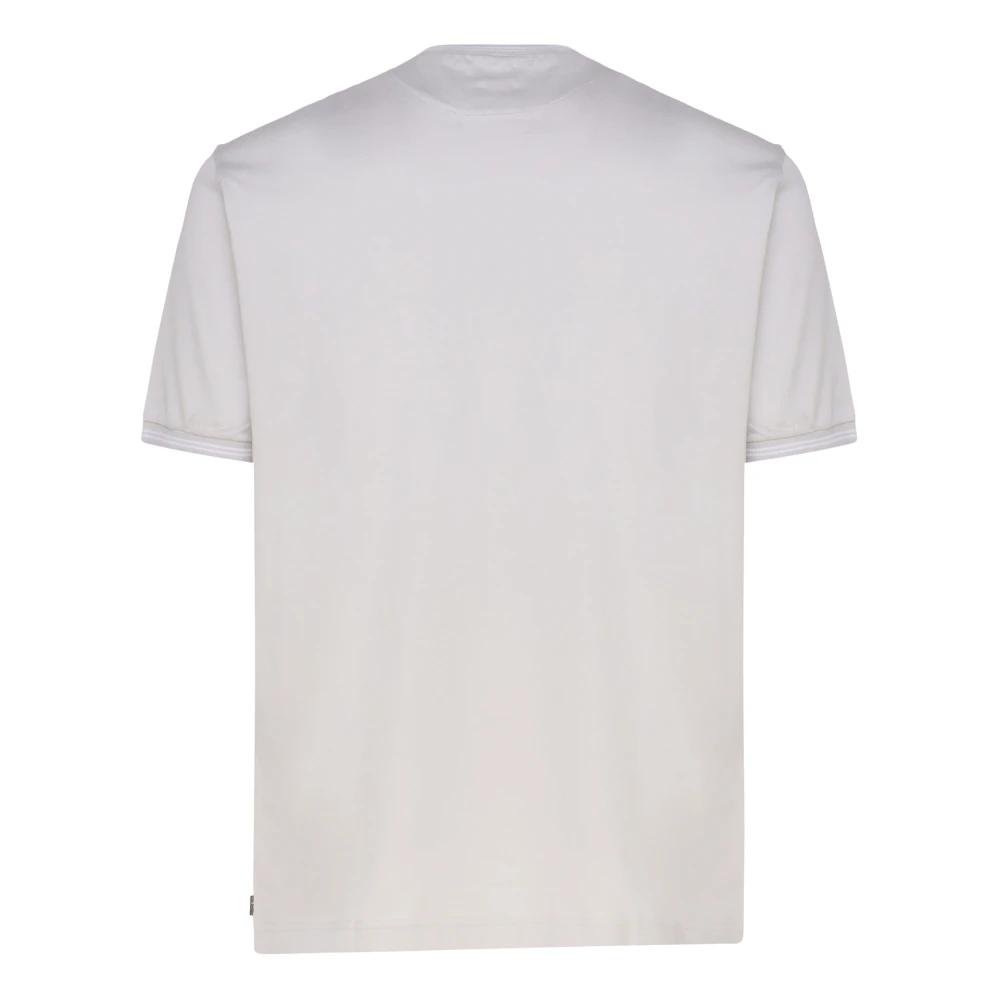 Eleventy Parel Grijs Katoenen T-shirt Ronde Kraag Gray Heren