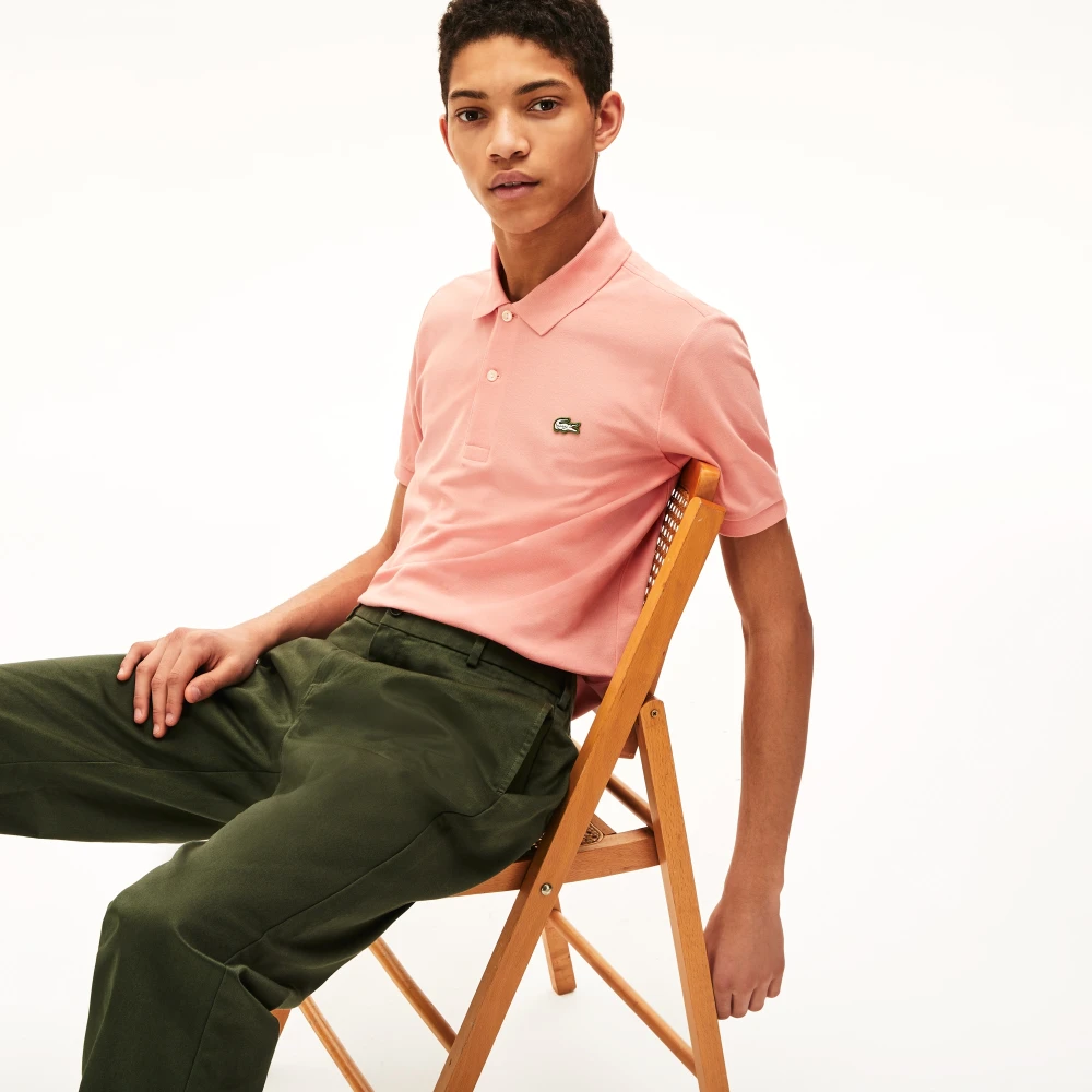 Lacoste Slim Fit Live Polo Shirt Pink Heren