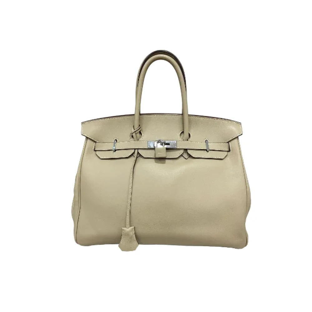 Pre-owned Beige skinn Hermès Birkin