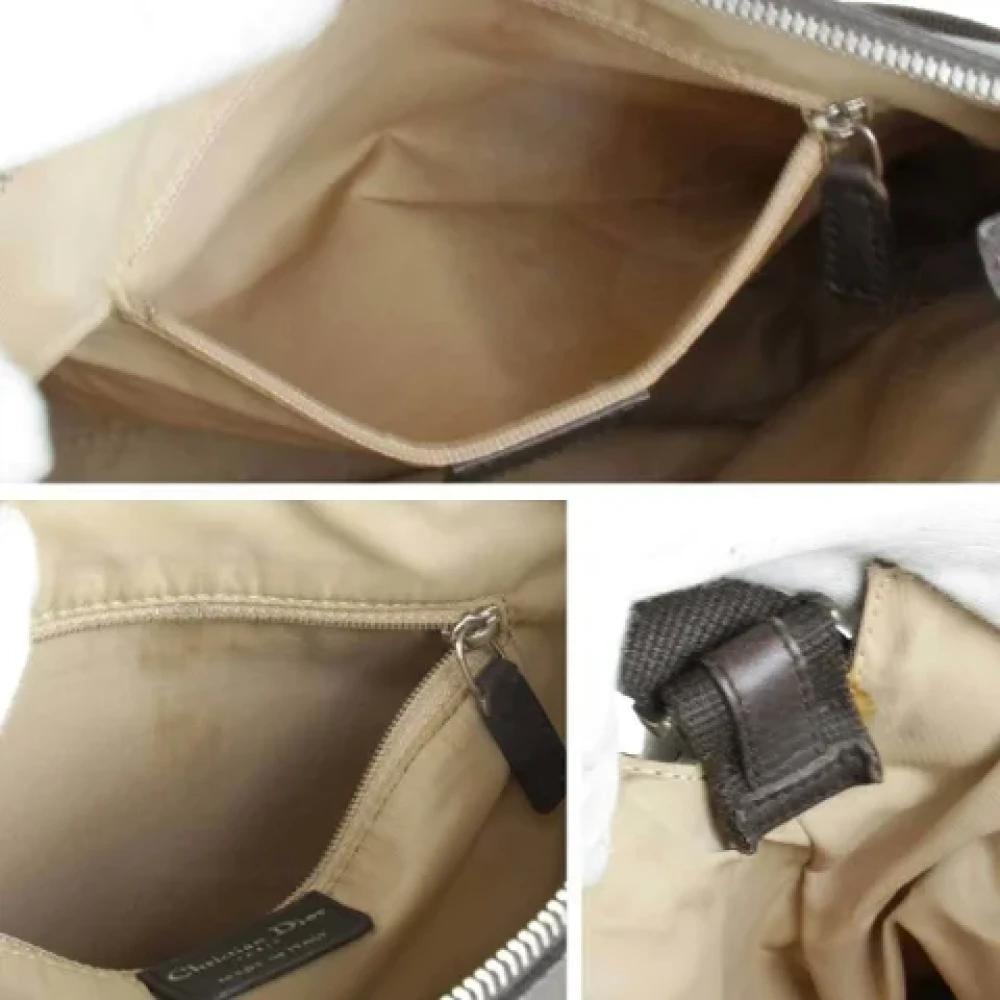Dior Vintage Pre-owned Canvas shoulder-bags Brown Dames