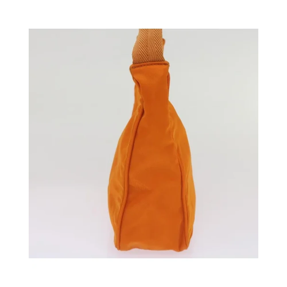 Prada Vintage Pre-owned Nylon handbags Orange Dames