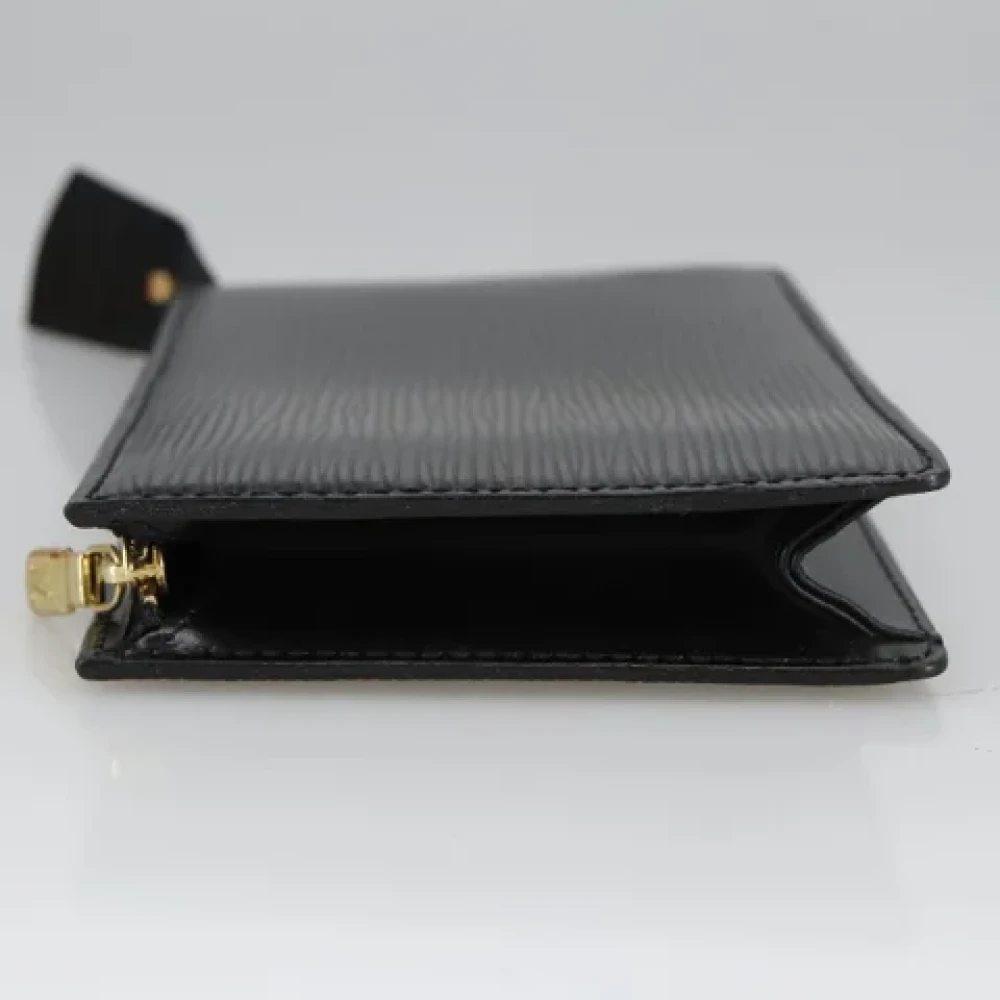 Louis Vuitton Vintage Pre-owned Leather pouches Black Dames