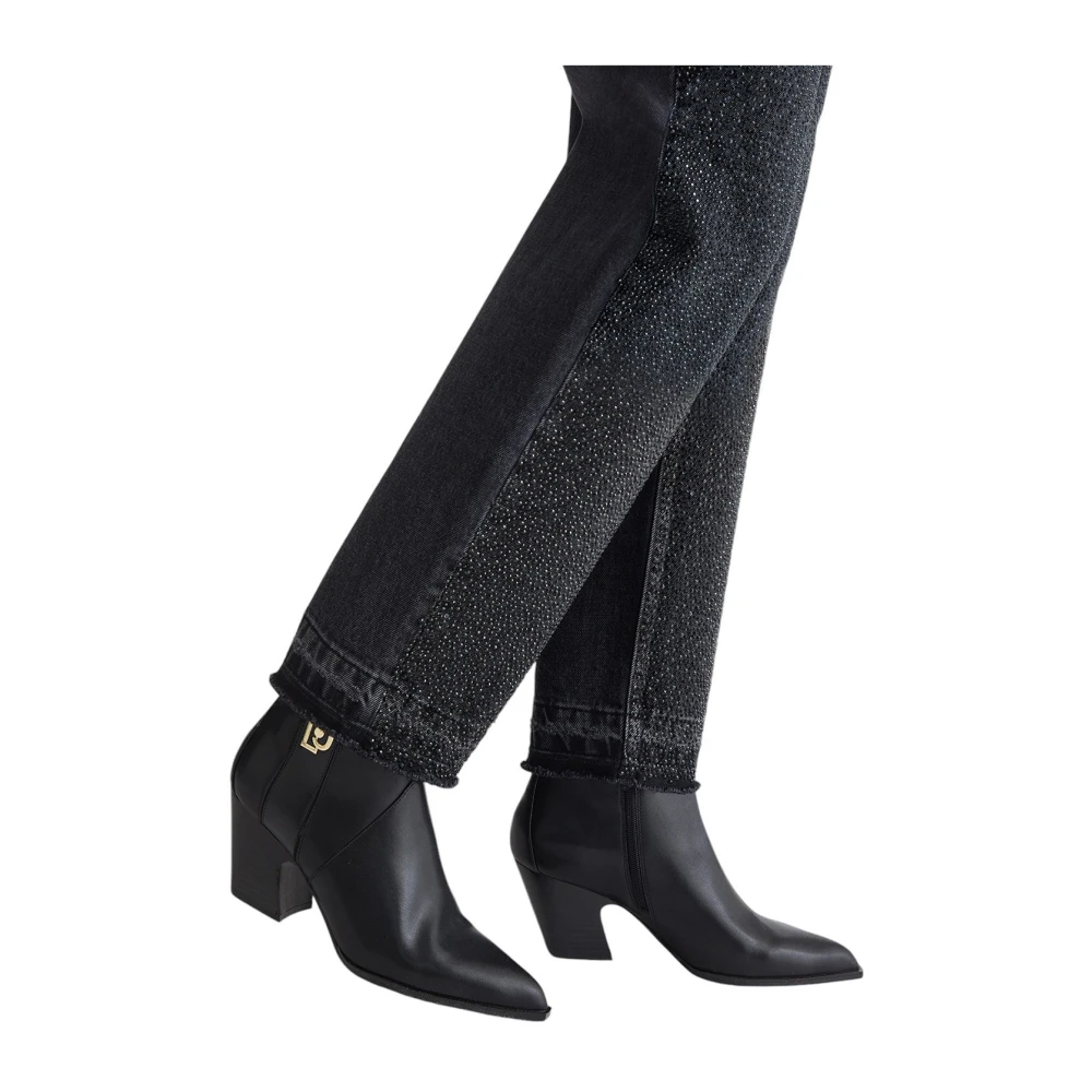 Liu Jo Denim Zwarte Broek met ECS Bony Black Dames