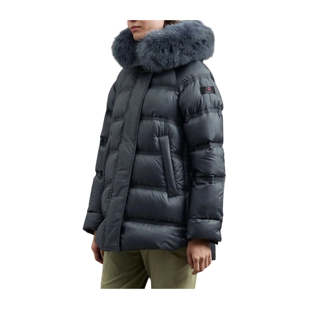 Peuterey Grijze Pufferjas Urban Sportkleding Gray Dames
