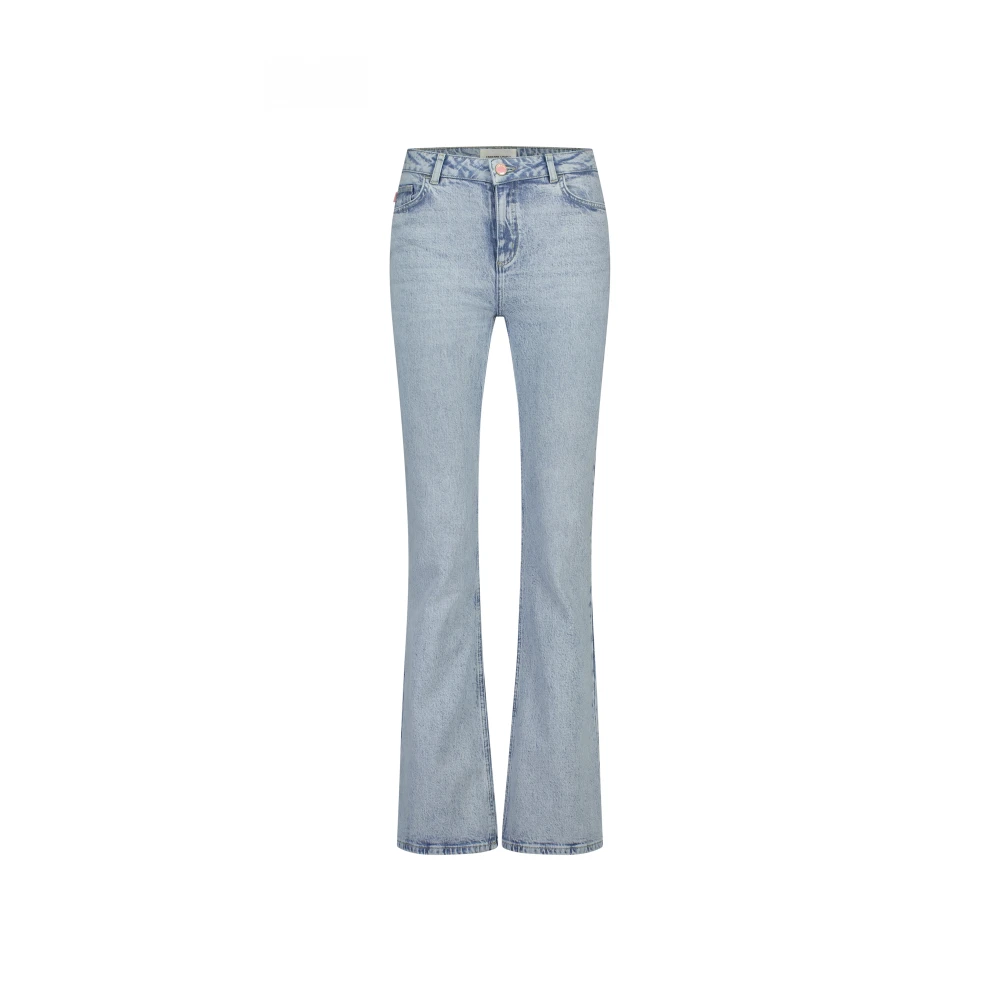 Fabienne Chapot Lichtblauwe Flare Jeans Blue Dames
