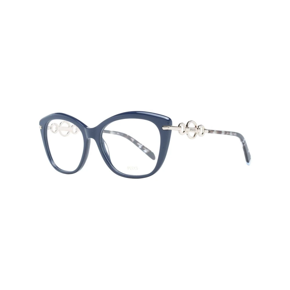 EMILIO PUCCI Blauwe Vrouwen Vierkante Optische Frames Blue Dames