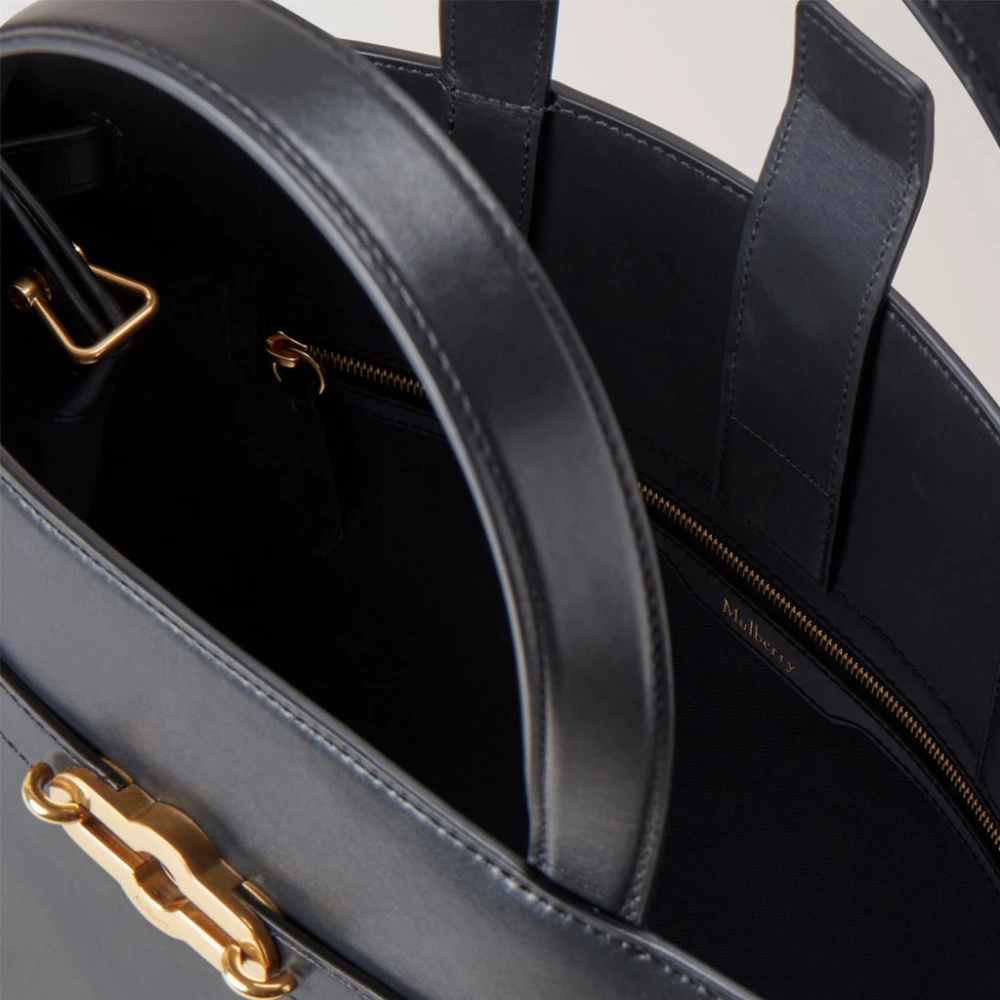 Mulberry Zwarte Pimlico Tote met Gespte Details Black Dames