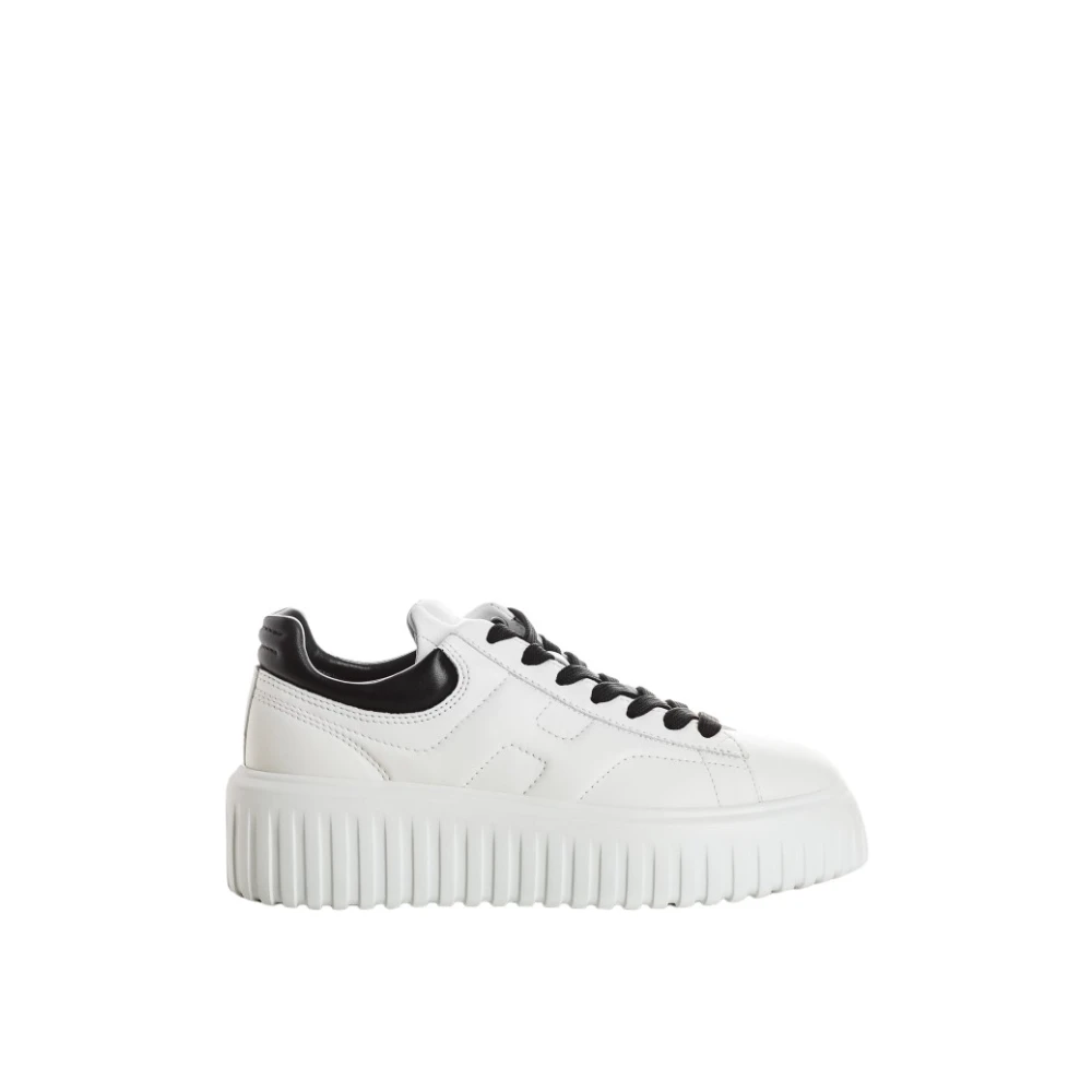 Hogan Gestreepte mand sneakers Dames Schoenen Wit