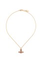 orb-plaque-gold-tone-pendant-necklace