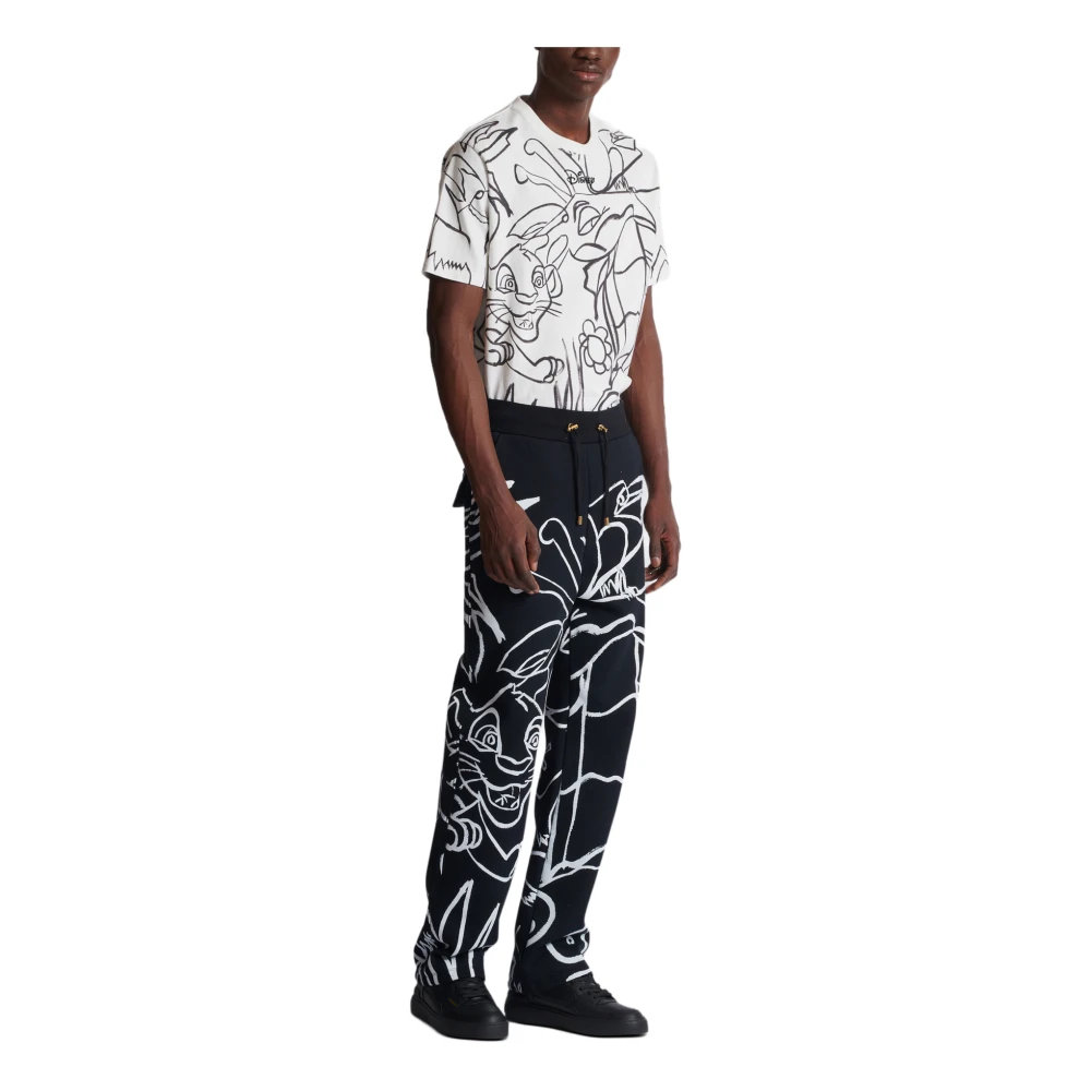 Balmain Disney x : The Lion King Jogging gedrukt Kind Vroeg Black Heren