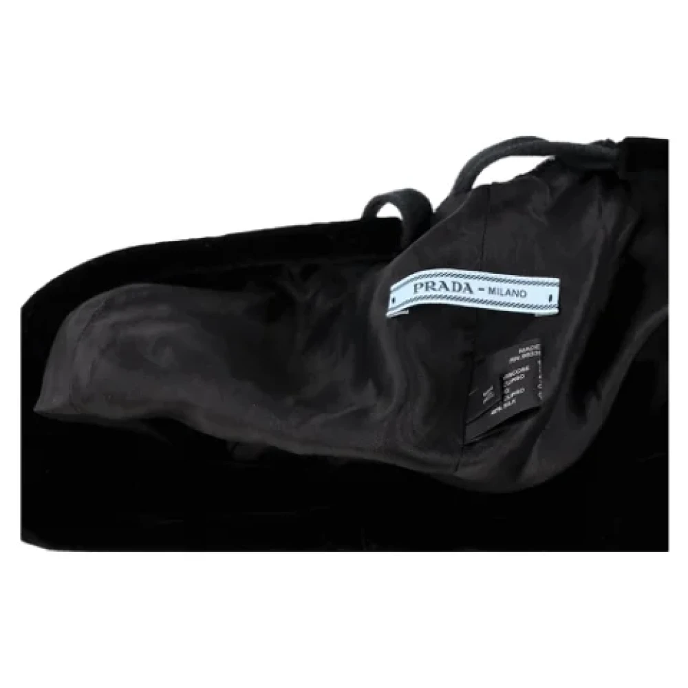 Prada Vintage Pre-owned Velvet hats Black Dames