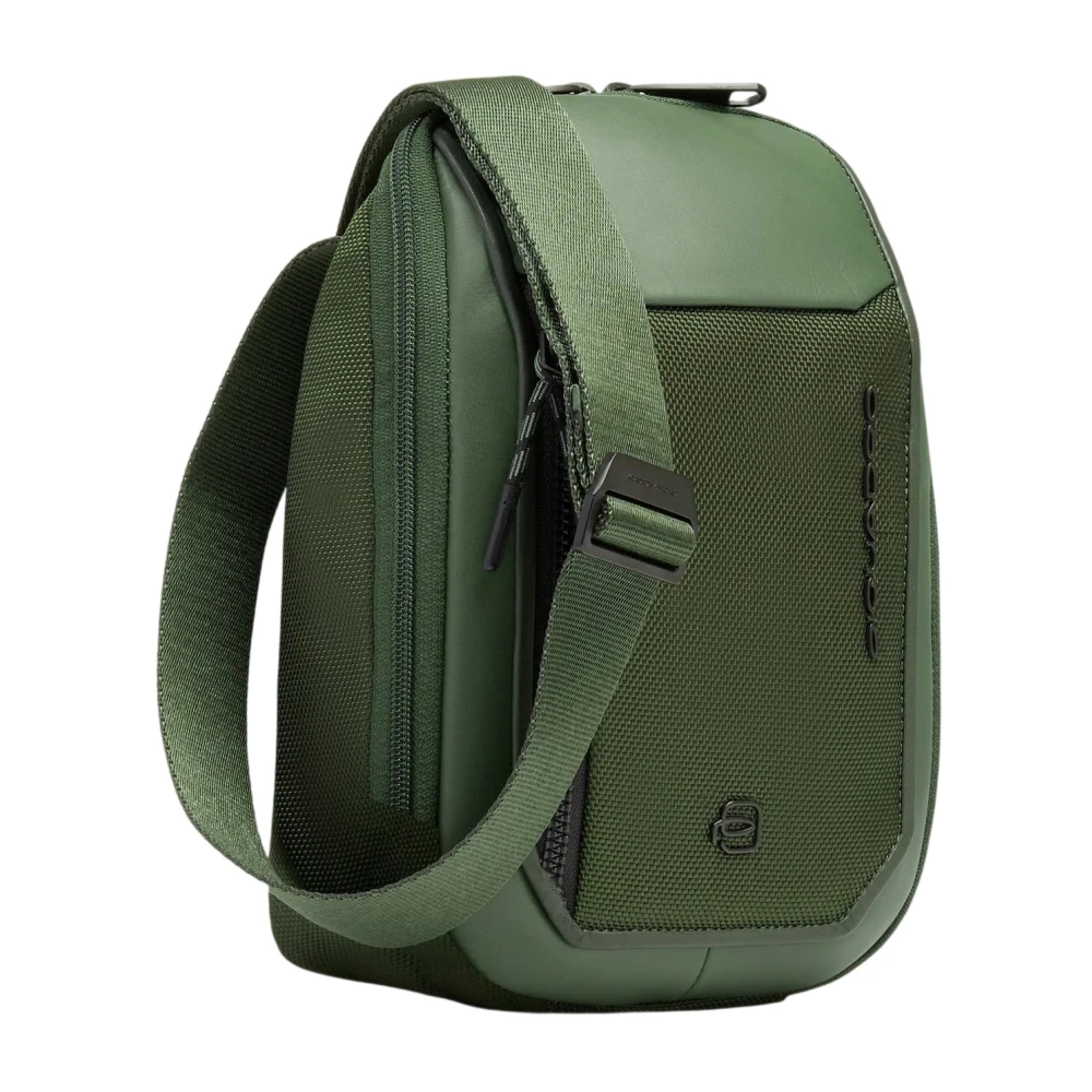 Piquadro Men's Green Ipad Mini Bag - Cross Body Messenger - One Size - Bags