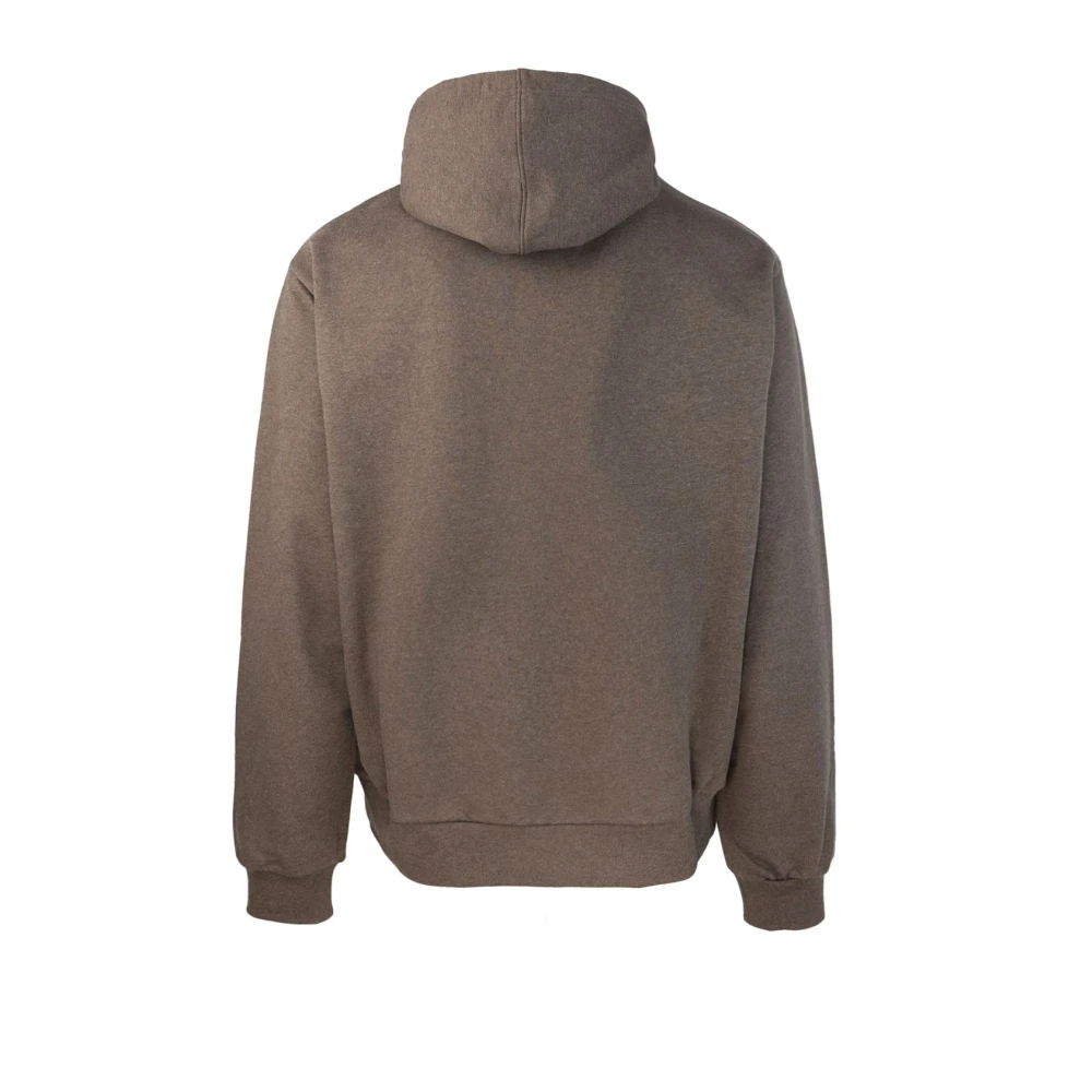 Marni Bruine hoodie met logodetails Brown Heren