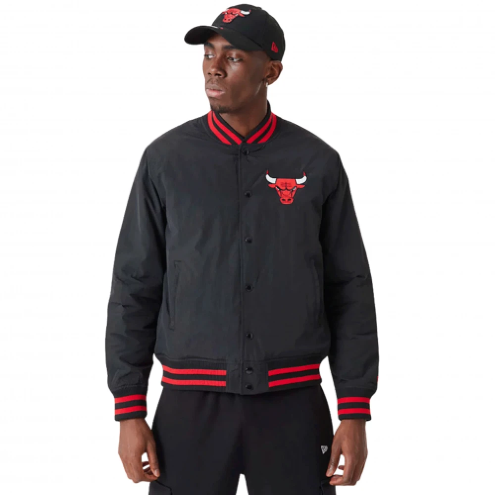 New era Chicago Bulls Bomberjack Rood Zwart Black Heren