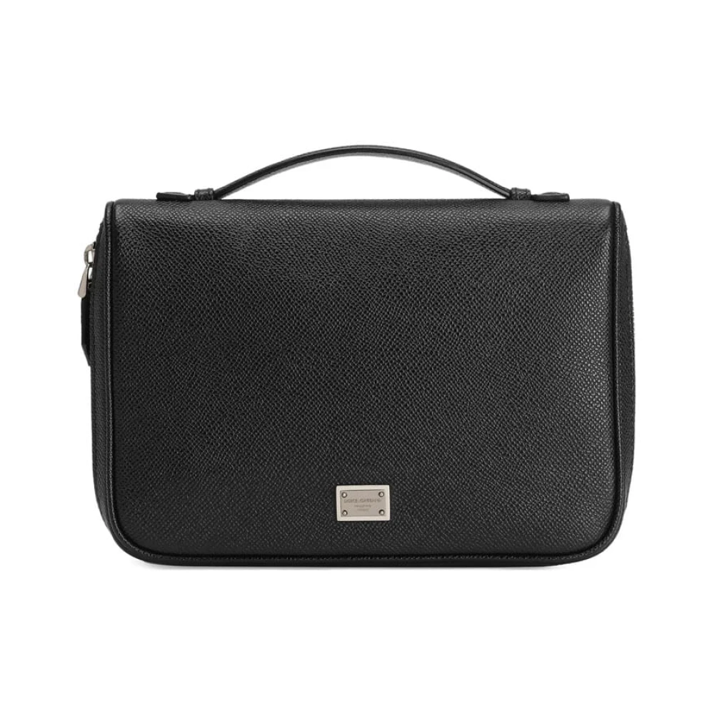 Dolce & Gabbana Men's Black Stylish Necessaire Bag