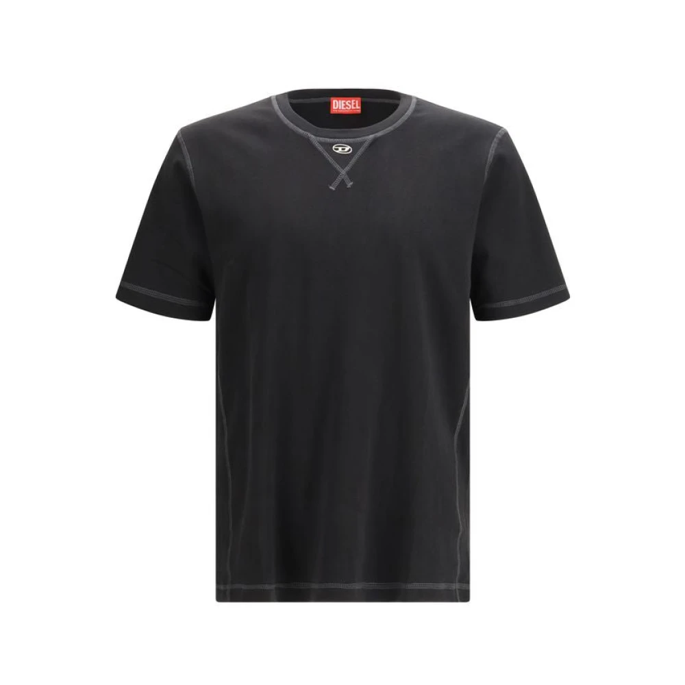 Diesel Men's Black T-Shirts, Xs, T-Madjust-Tr T-Shirt