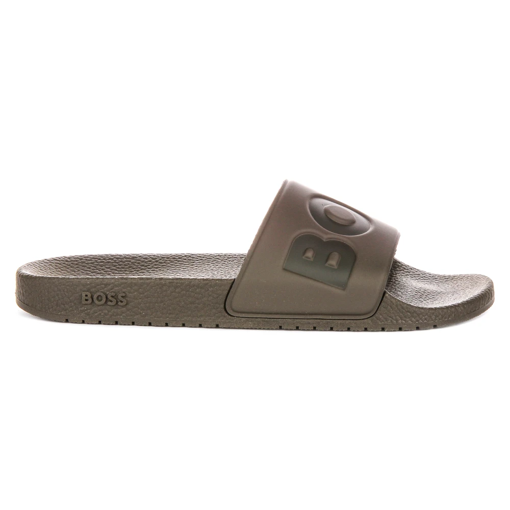 Hugo Green Aryeh Slides - Male - Sliders - 7 Uk - Shoes