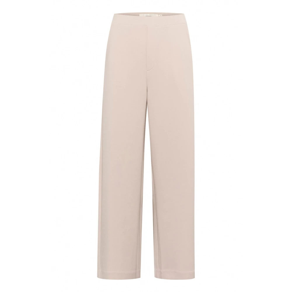 Inwear Beige Straight-Leg Trousers - Female - Straight Trousers - 2XL - Trousers