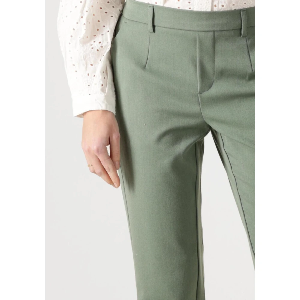 Object Groene Slim Pantalon voor Vrouwen Green Dames