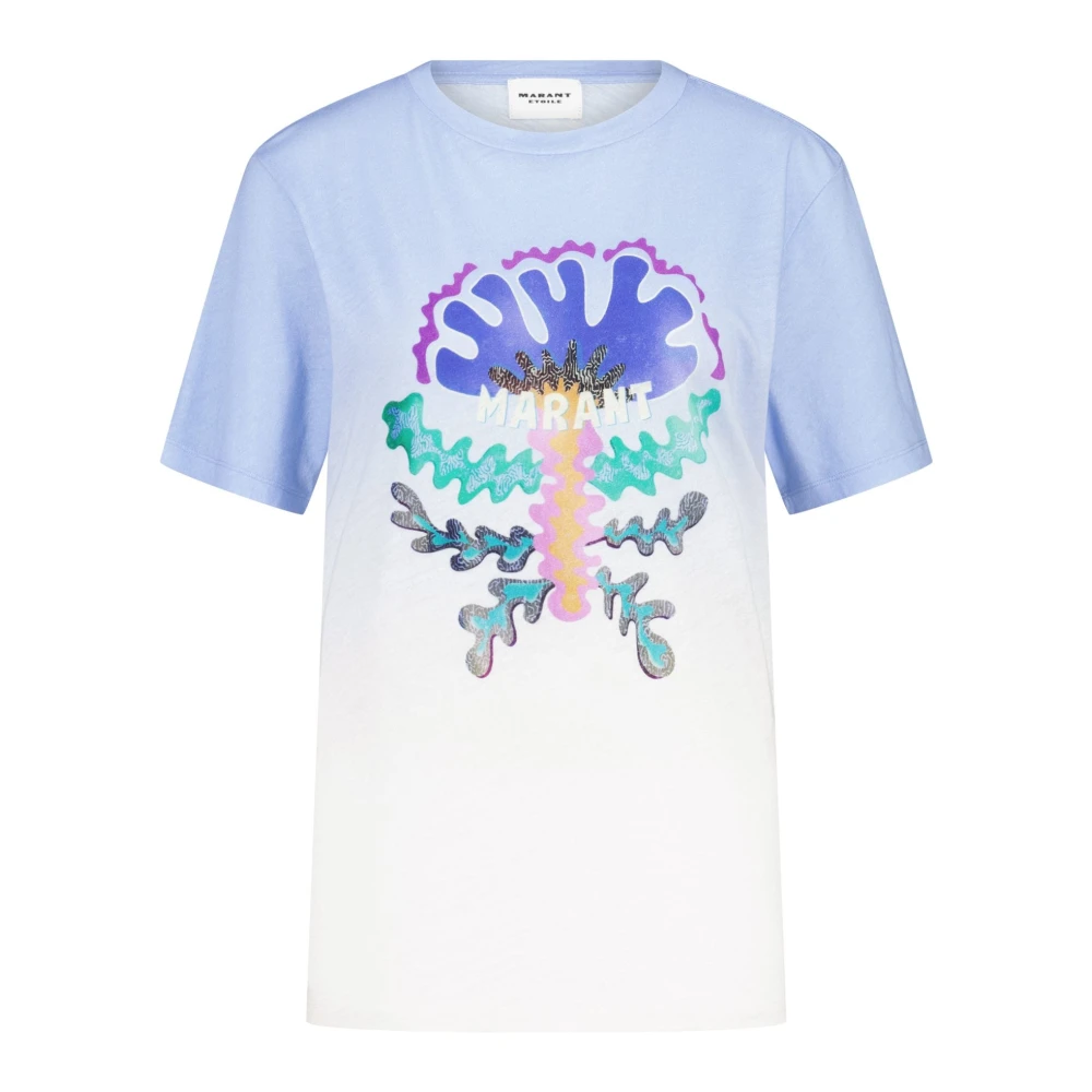 Isabel marant Bedrukt katoenen T-shirt ronde hals Multicolor Dames