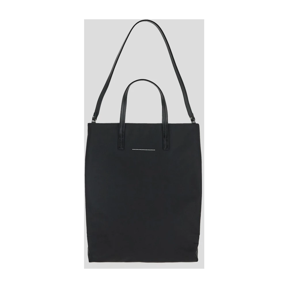 MM6 Maison Margiela Nylon Tote Bag Black Dames