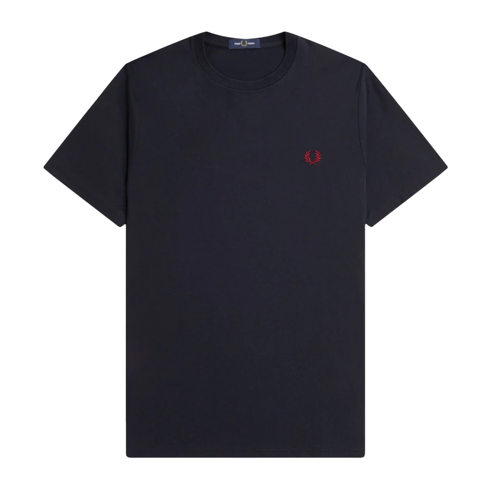 Fred Perry Klassisk Laurel Wreath Crew Neck T-Shirt Blue, Herr