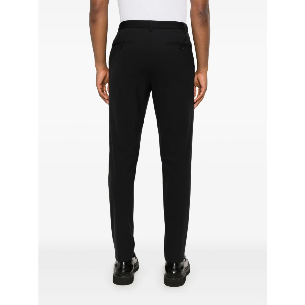 Hugo Boss Zwarte broek met persplooi Black Heren