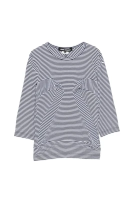 Randig T-shirt med paneler