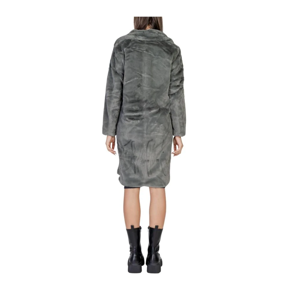 Ichi Polyester Jas en Jas Collectie Black Dames